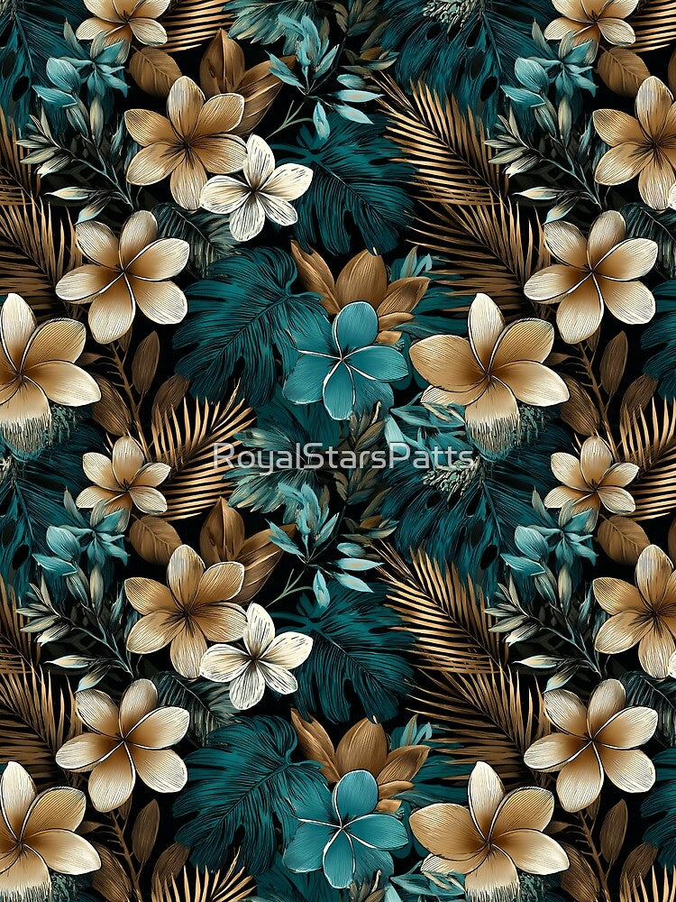 Artistic Tropical Floral Flower Floral Print Valentine Him T-Shirts, Hoodie, Sweatshirt