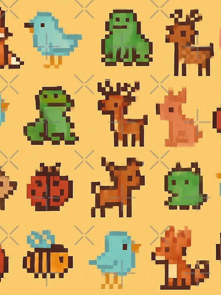 Pixel critters Patterns by Itzjustlife T-Shirts, Hoodie, Sweatshirt | BlankRebels.com (Image 2)