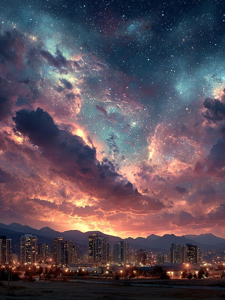 galaxy above the city by artsy artistry T-Shirts, Hoodie, Sweatshirt | BlankRebels.com (Image 2)