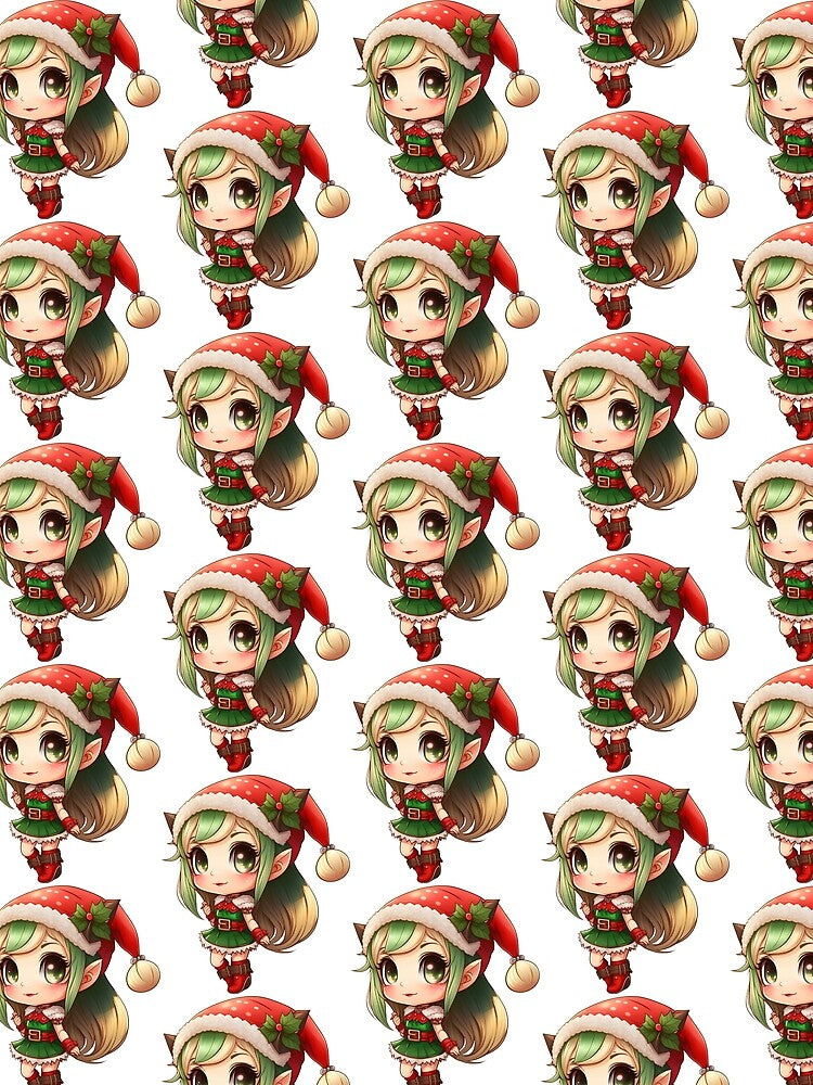 Merry Chibi Christmas Elf by TheChibiStore T-Shirts, Hoodie, Sweatshirt | BlankRebels.com (Image 2)