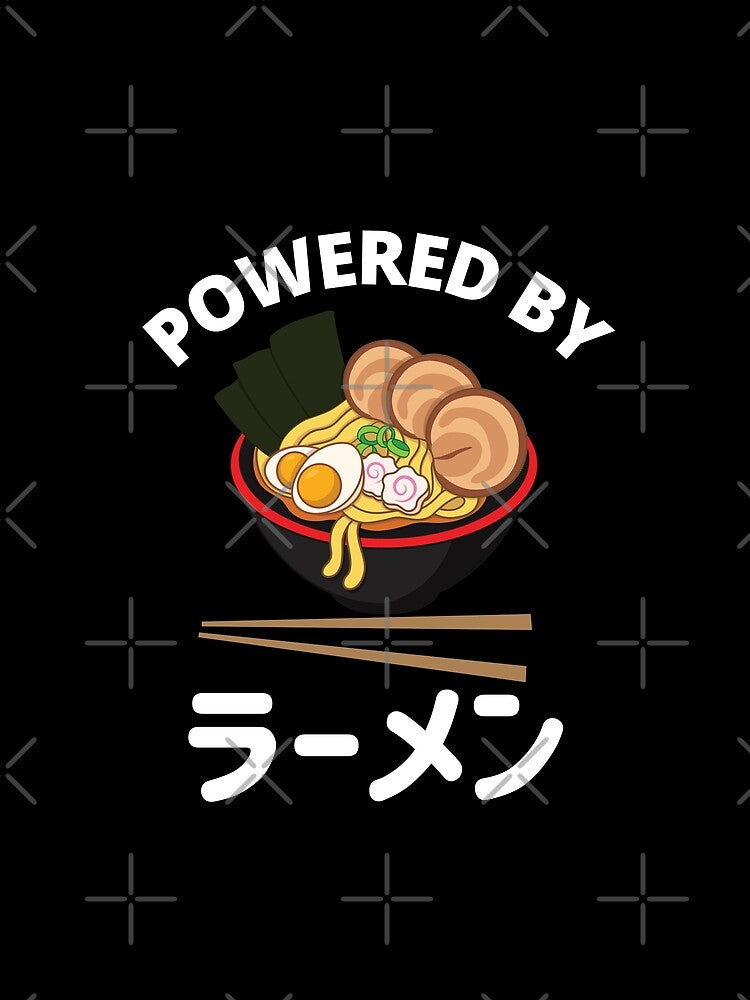 Powered By Ramen Japanese Noodle Gift for Ramen Lovers by thebreeze09 T-Shirts, Hoodie, Sweatshirt (Image 2)