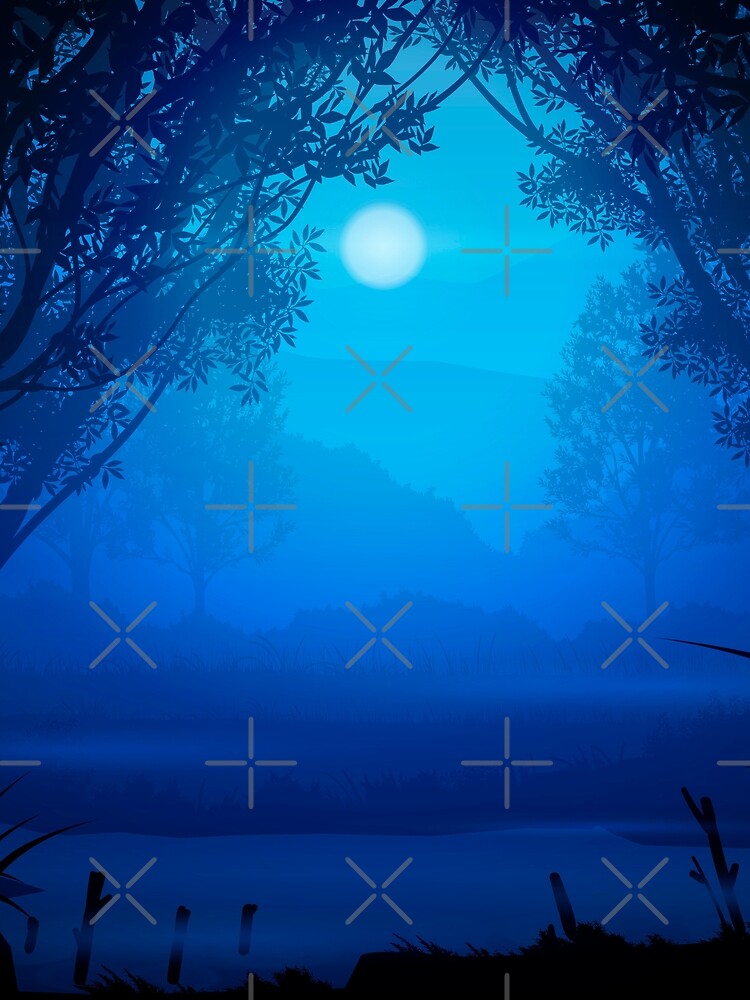 Blue forest by Timegraf T-Shirts, Hoodie, Sweatshirt | BlankRebels.com (Image 2)