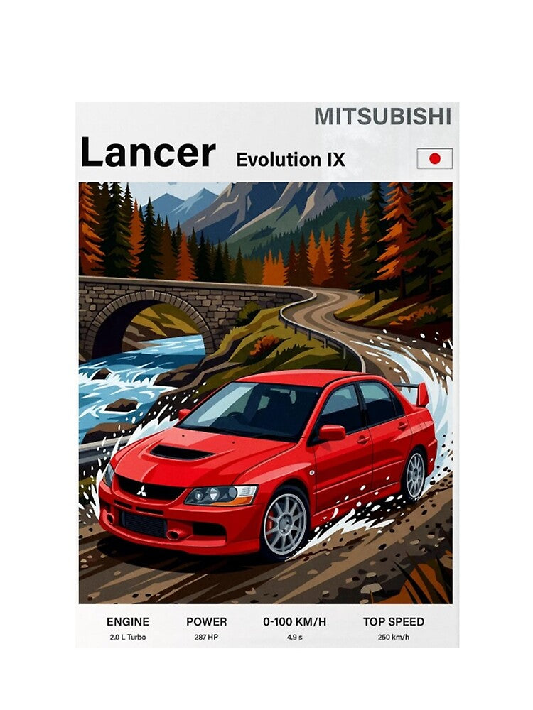 Mitsubishi Evo 9 poster by TheMitsuGuy T-Shirts, Hoodie, Sweatshirt | BlankRebels.com (Image 2)