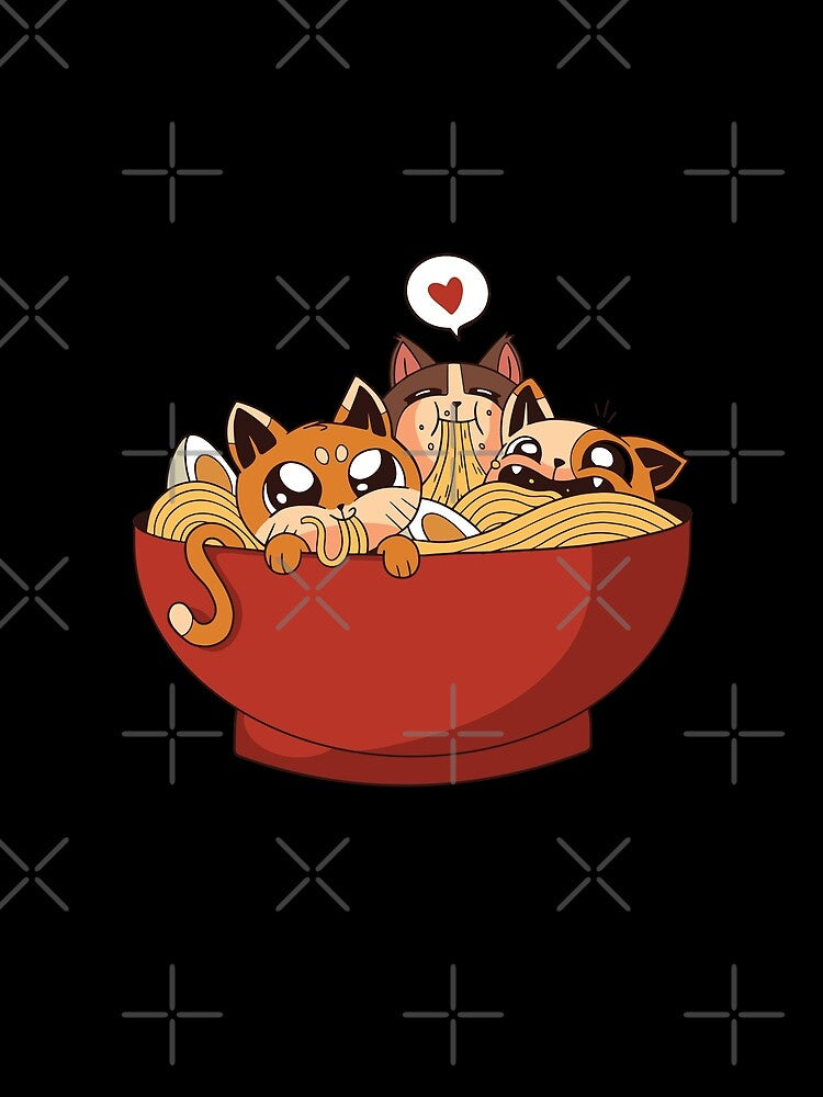 Cats In Ramen Bowl Ramen Love by OnepixArt T-Shirts, Hoodie, Sweatshirt | BlankRebels.com (Image 2)