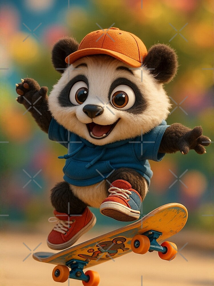 Skater Panda by Sillytoe T-Shirts, Hoodie, Sweatshirt | BlankRebels.com (Image 2)
