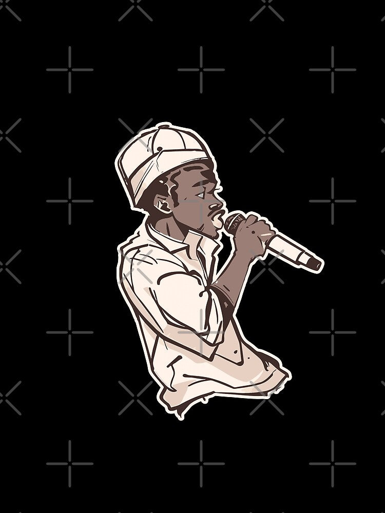 Rapper Holding a Microphone with Stroke by execc T-Shirts, Hoodie, Sweatshirt | BlankRebels.com (Image 2)
