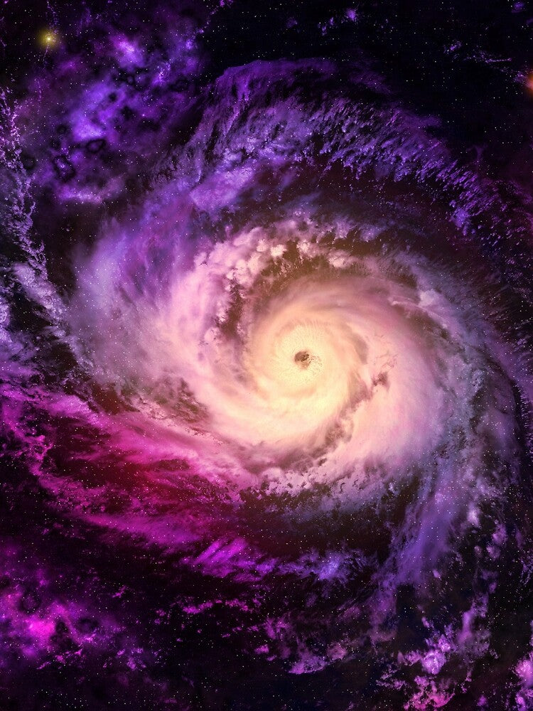 Purple Swirling Galaxy All Over Pattern by Pandoras-Boxx T-Shirts, Hoodie, Sweatshirt | BlankRebels.com (Image 2)