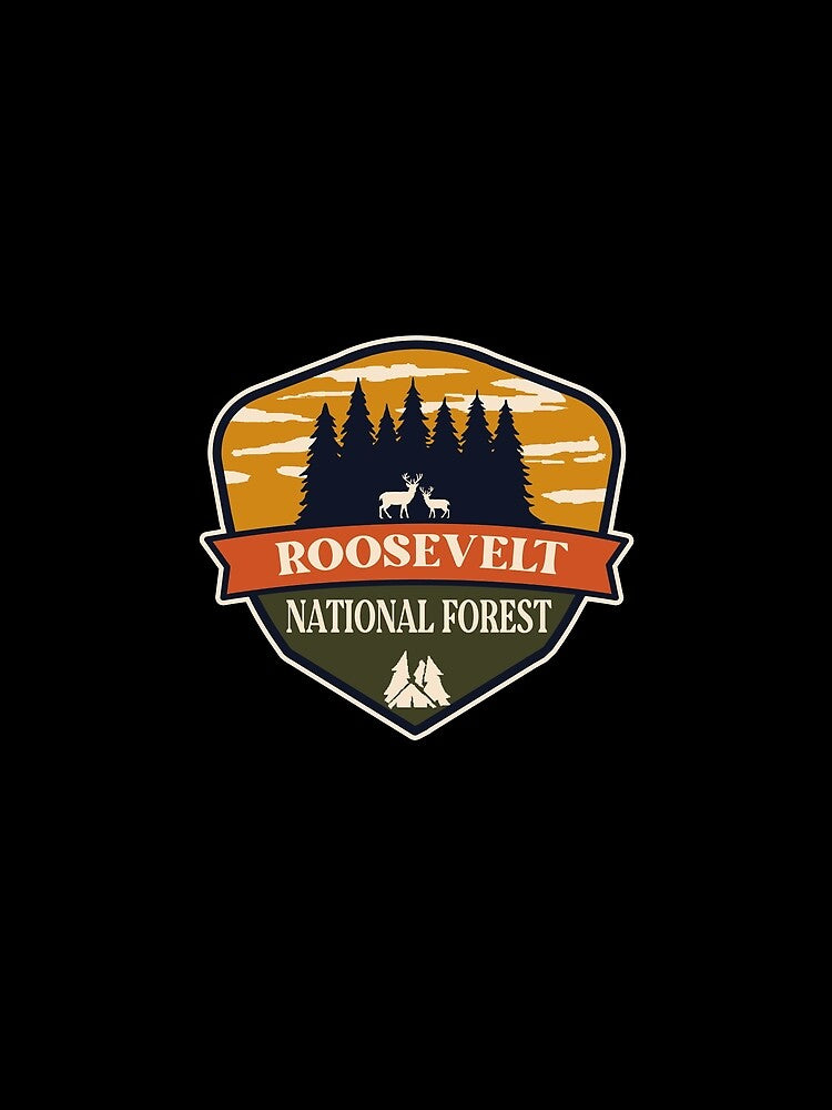 Roosevelt National Forest by graphic-map T-Shirts, Hoodie, Sweatshirt | BlankRebels.com (Image 2)
