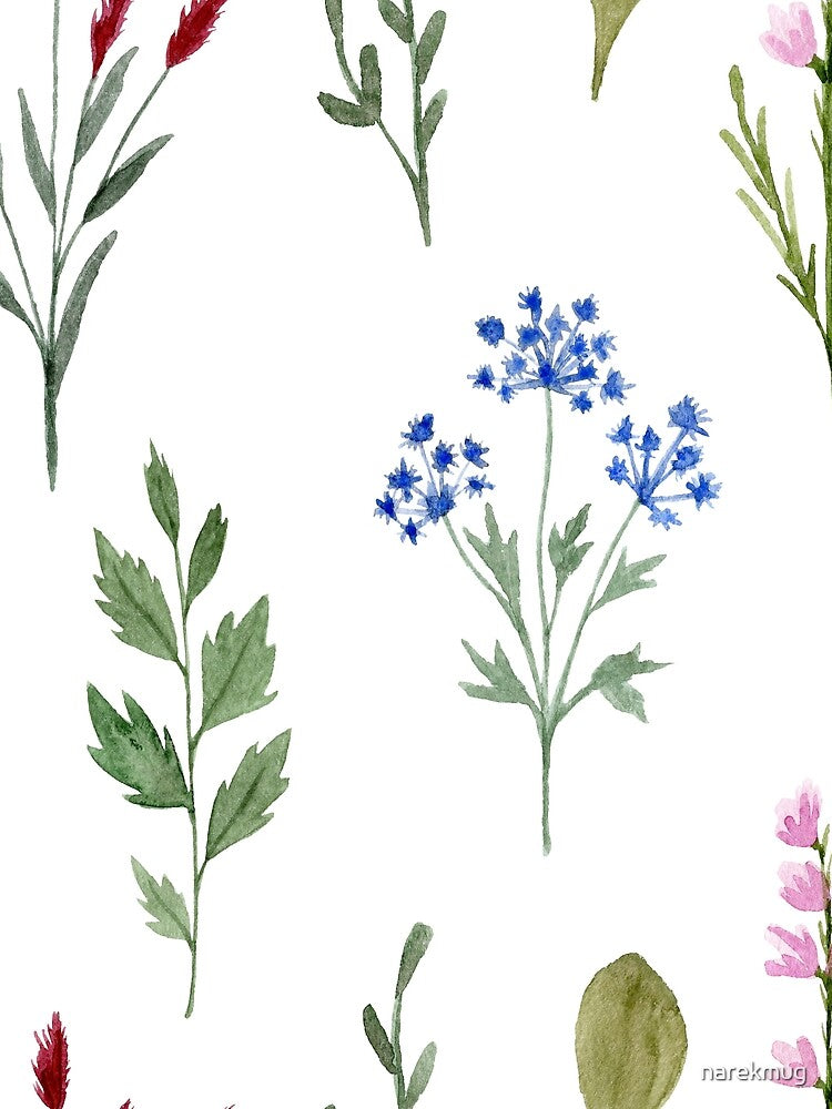 Watercolor Flower Pattern by narekmug T-Shirts, Hoodie, Sweatshirt | BlankRebels.com (Image 2)