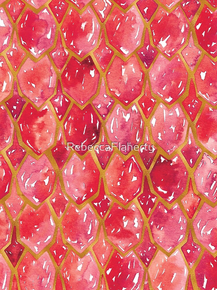 Dragon Scales | Red and Gold by RebeccaFlaherty T-Shirts, Hoodie, Sweatshirt | BlankRebels.com (Image 2)