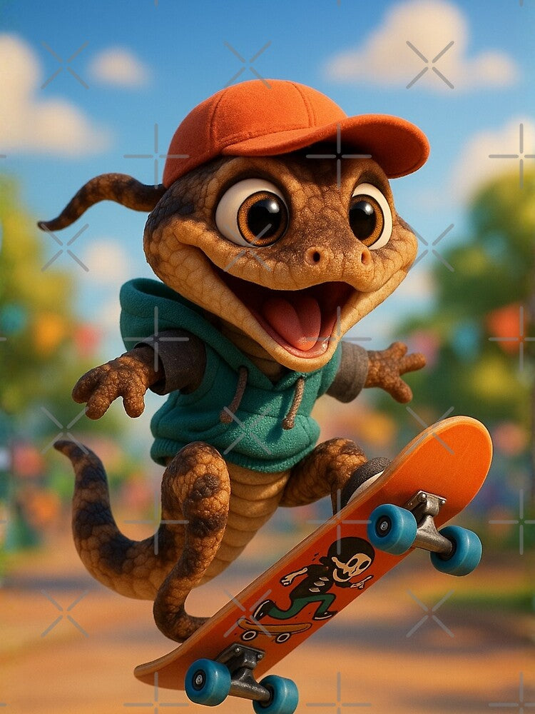 Skater Mamushi Snake by Sillytoe T-Shirts, Hoodie, Sweatshirt | BlankRebels.com (Image 2)