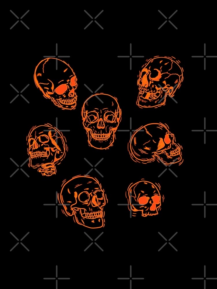 Orange Skulls by WiseWitch T-Shirts, Hoodie, Sweatshirt | BlankRebels.com (Image 2)