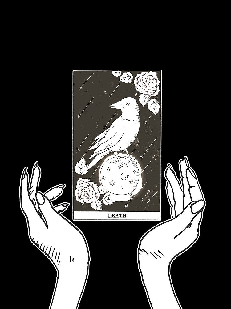 Tarot Card - Major Arcana - Death - Hands by Annalee Beer T-Shirts, Hoodie, Sweatshirt | BlankRebels.com (Image 2)