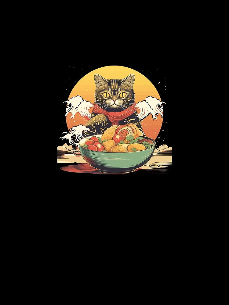 Cute cat eating Ramen by TeeTemptation T-Shirts, Hoodie, Sweatshirt | BlankRebels.com (Image 2)
