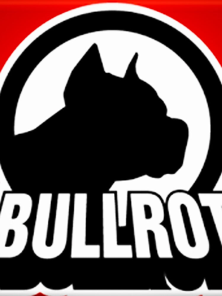 Bullrot Round Red Black White and Name by Bullrot