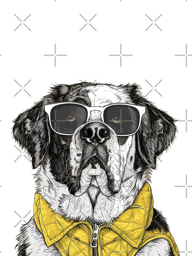 Dapper Doggo - Canine Chic in Yellow by ElegantQuirk T-Shirts, Hoodie, Sweatshirt | BlankRebels.com (Image 2)