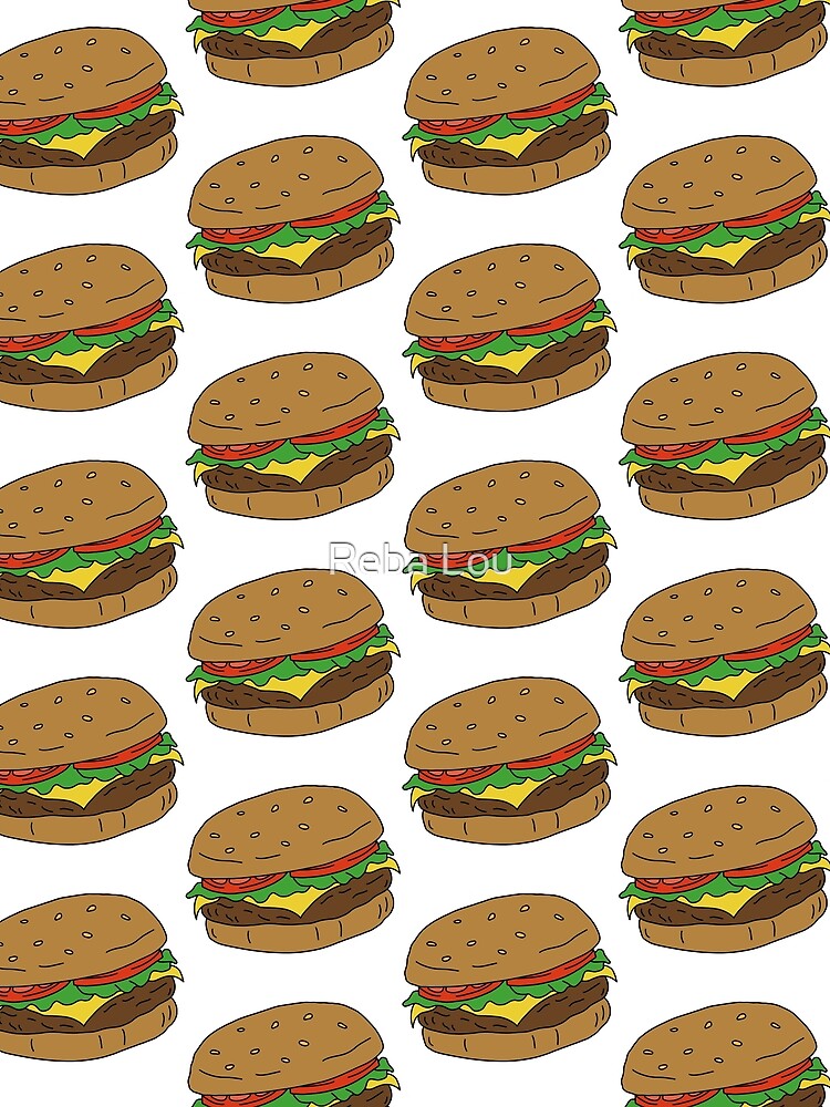 Burger (White) by Reba Lou T-Shirts, Hoodie, Sweatshirt | BlankRebels.com (Image 2)