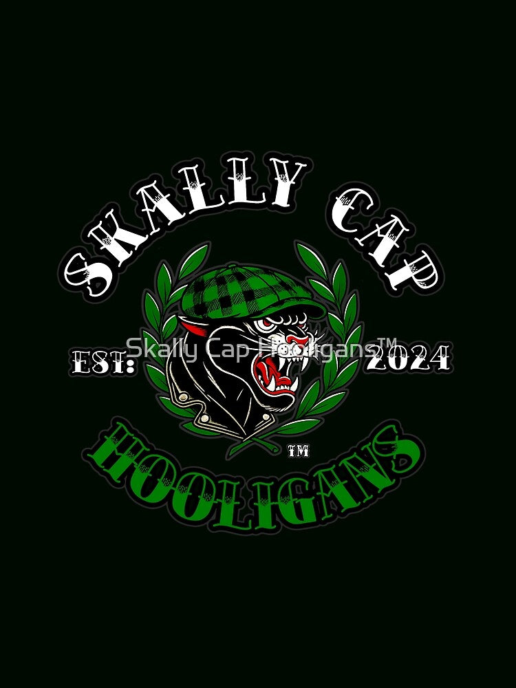 Skally Cap Hooligans: Lucky Black Skally Cat by Skally Cap Hooligans™ T-Shirts, Hoodie, Sweatshirt (Image 2)