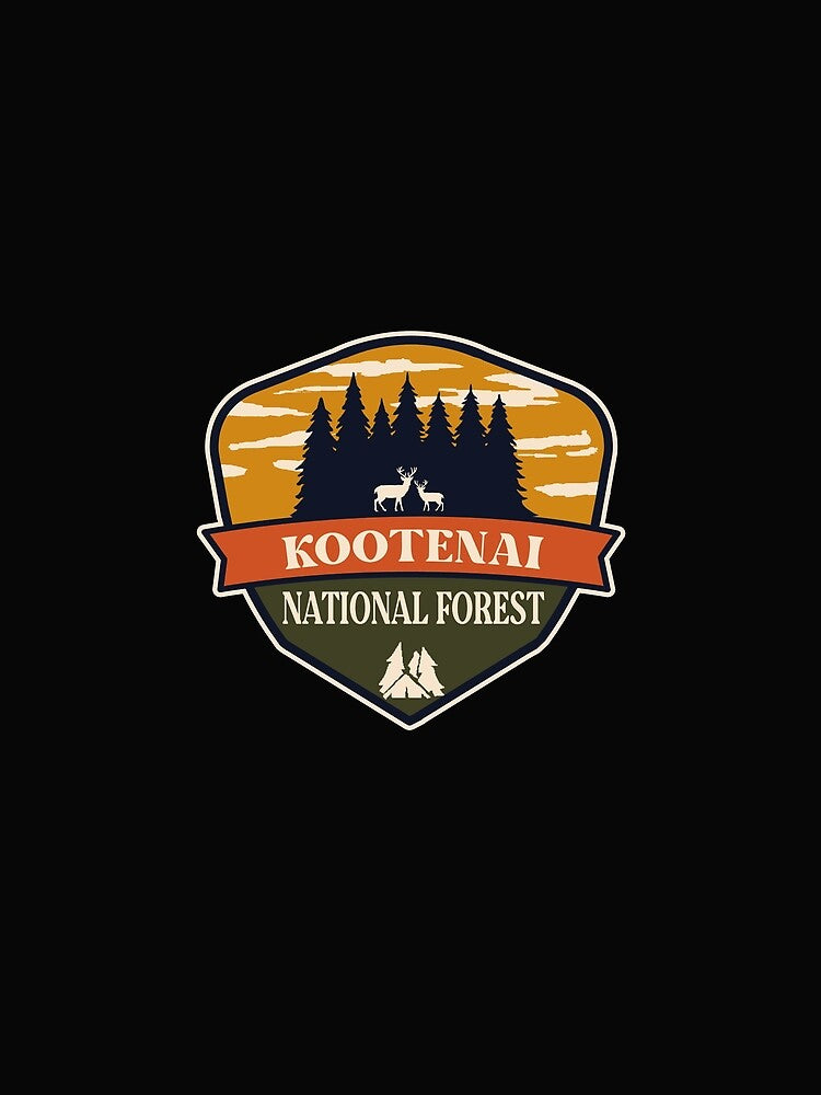 Kootenai National Forest by graphic-map T-Shirts, Hoodie, Sweatshirt | BlankRebels.com (Image 2)