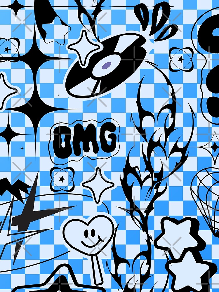 Blue Y2k Space by KookiePalette T-Shirts, Hoodie, Sweatshirt | BlankRebels.com (Image 2)