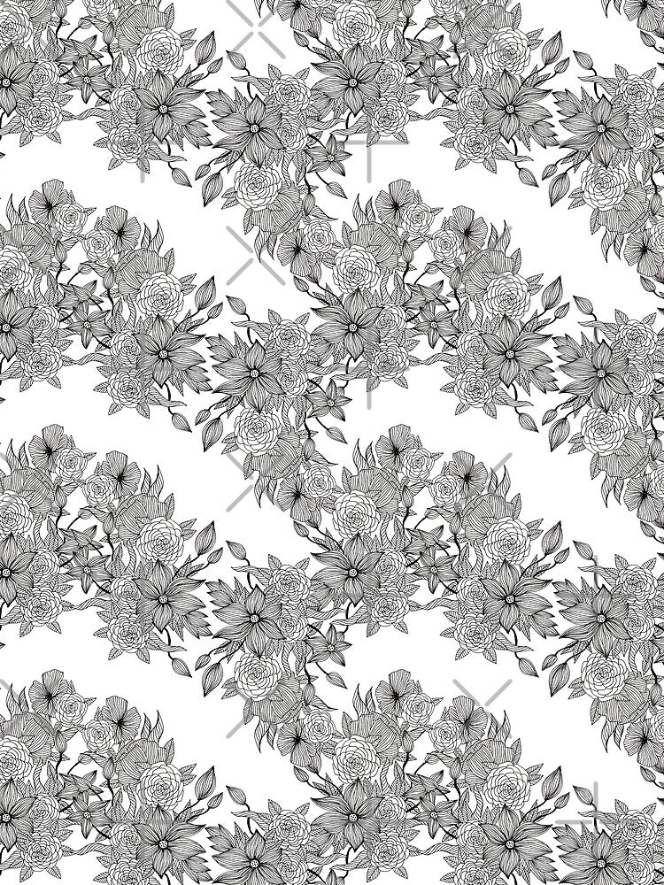 Flower doodle pattern #1 by Patternifly T-Shirts, Hoodie, Sweatshirt | BlankRebels.com (Image 2)