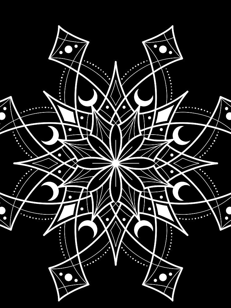 Mystical moon mandala by KillaKPH T-Shirts, Hoodie, Sweatshirt | BlankRebels.com (Image 2)