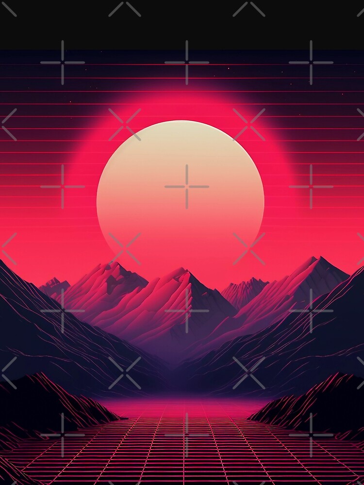 Vaporwave Sunset by da90bbx T-Shirts, Hoodie, Sweatshirt | BlankRebels.com (Image 2)