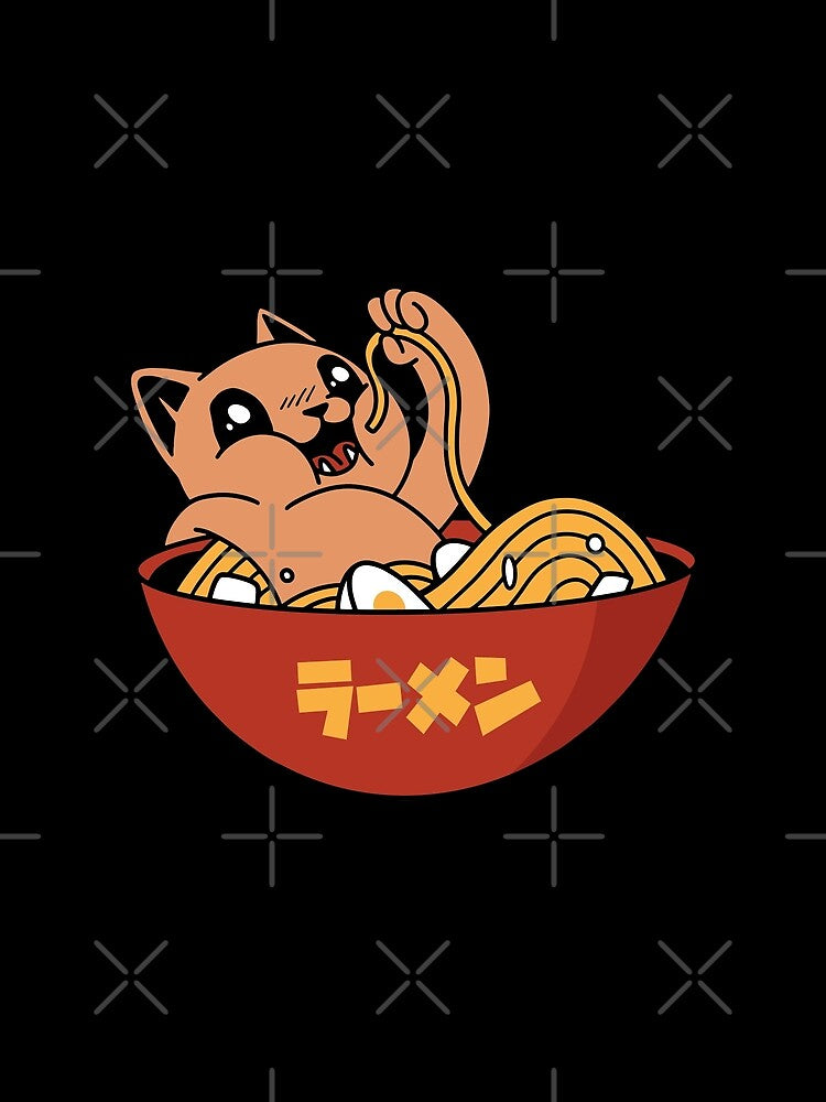 Cute Cat Eating Ramen by OnepixArt T-Shirts, Hoodie, Sweatshirt | BlankRebels.com (Image 2)
