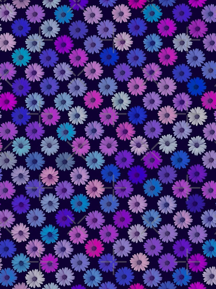 Blue Daisies Petal Geometries by PanicDay T-Shirts, Hoodie, Sweatshirt | BlankRebels.com (Image 2)
