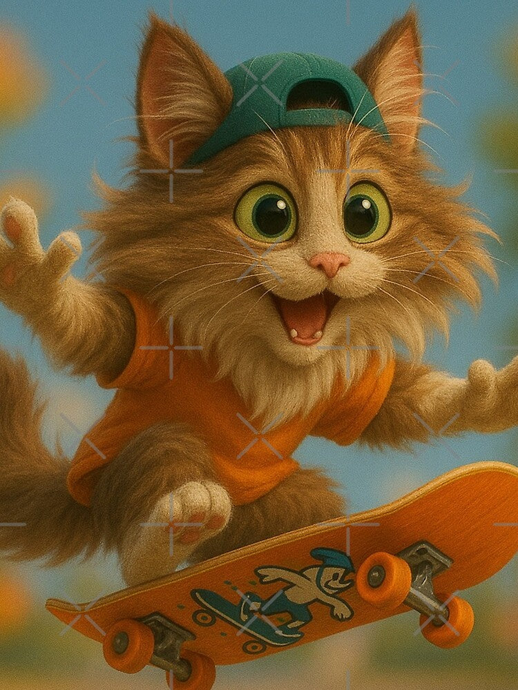 Skater Norwegian Forest Cat by Sillytoe T-Shirts, Hoodie, Sweatshirt | BlankRebels.com (Image 2)