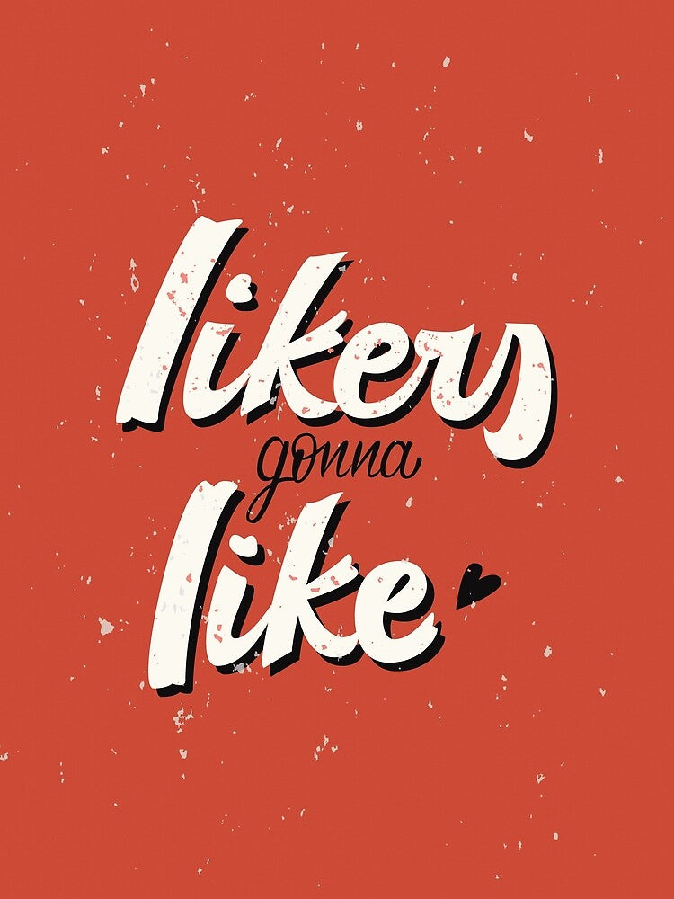 "Likers Gonna Like" Lettering by vitoriamade T-Shirts, Hoodie, Sweatshirt | BlankRebels.com (Image 2)