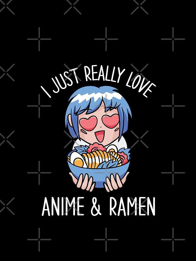 I Just Really Love Anime And Ramen by OnepixArt T-Shirts, Hoodie, Sweatshirt | BlankRebels.com (Image 2)