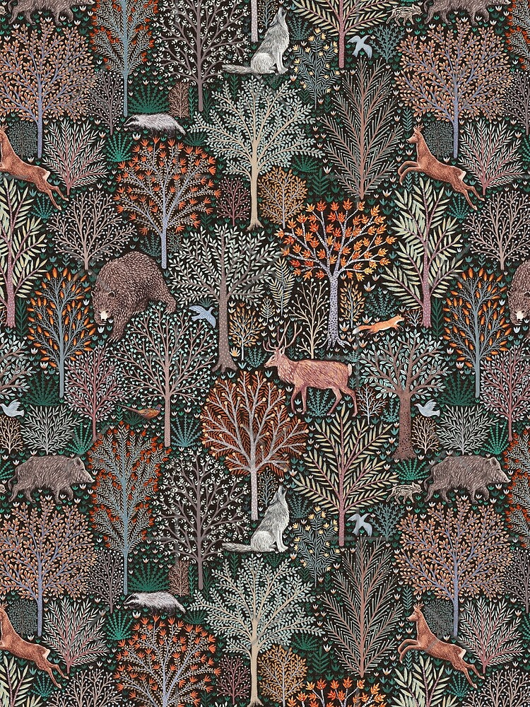 Forest animals - les animaux de la fôret by Rebecca Reck Art T-Shirts, Hoodie, Sweatshirt | BlankRebels.com (Image 2)