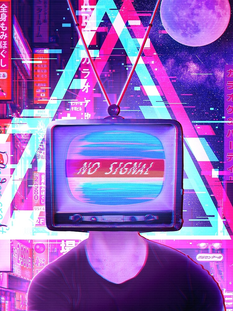 Vaporwave - TV Head by JackalopeCove T-Shirts, Hoodie, Sweatshirt | BlankRebels.com (Image 2)