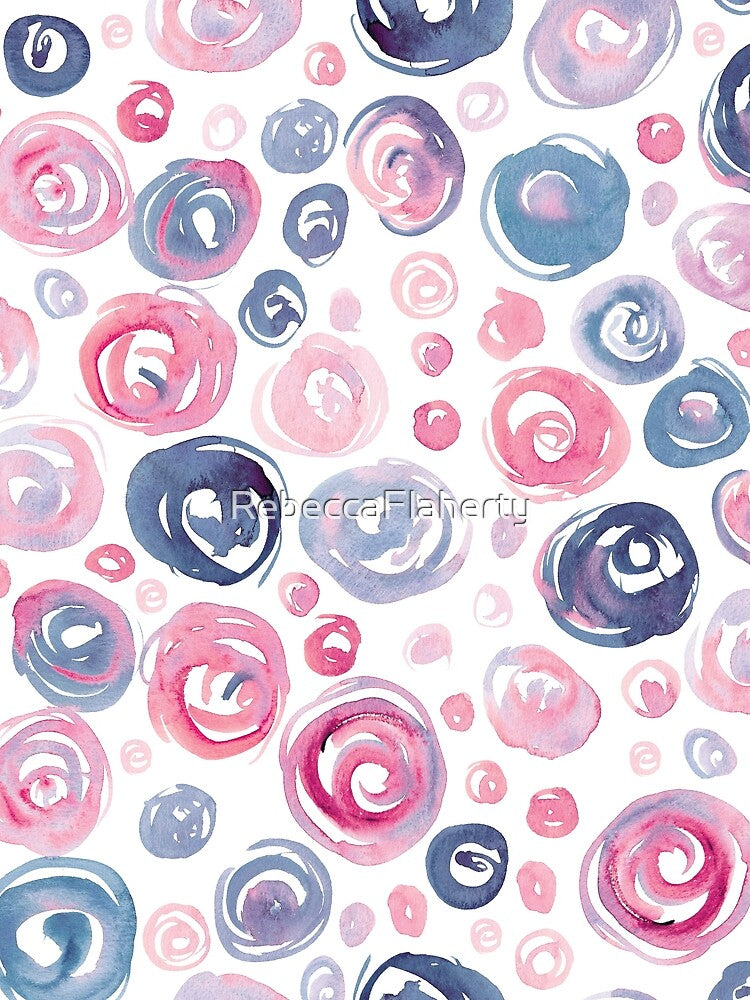 Floral Pattern #7 | Navy and Peach by RebeccaFlaherty T-Shirts, Hoodie, Sweatshirt | BlankRebels.com (Image 2)