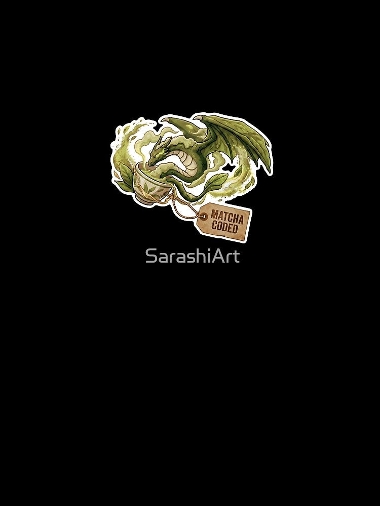 Matcha Coded Happy MATCHA Ritual Tea Dragon by SarashiArt T-Shirts, Hoodie, Sweatshirt | BlankRebels.com (Image 2)