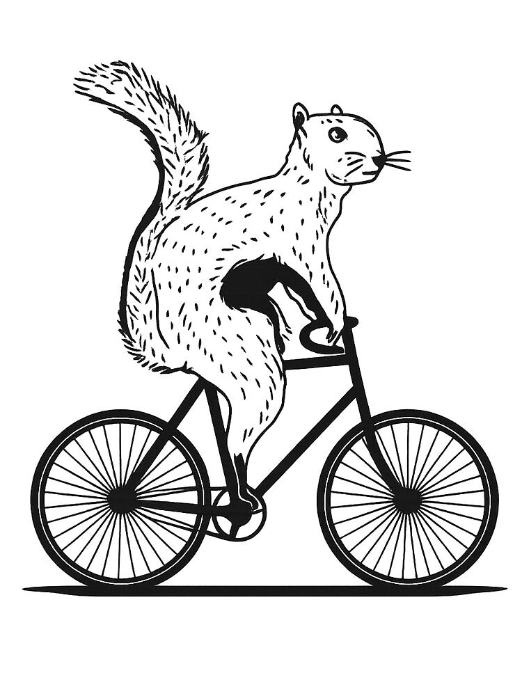 Funny Cycling Animal Lover Squirrel On A Bike by Uglyandcute T-Shirts, Hoodie, Sweatshirt | BlankRebels.com (Image 2)