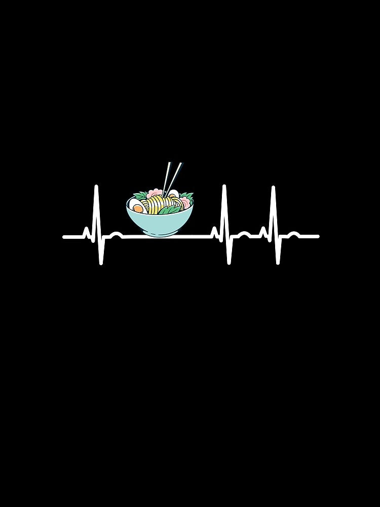 Ramen Soup Noodles EKG by Salvadax T-Shirts, Hoodie, Sweatshirt | BlankRebels.com (Image 2)