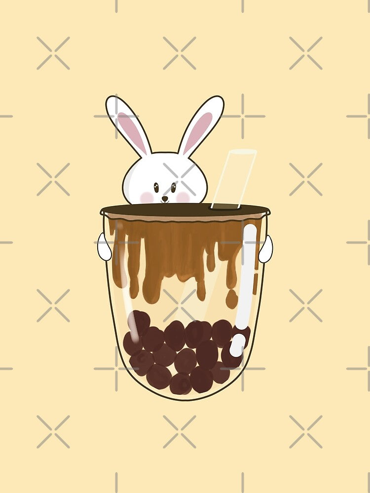 Boba Milk Tea Bunny by Kimchi-style- T-Shirts, Hoodie, Sweatshirt | BlankRebels.com (Image 2)