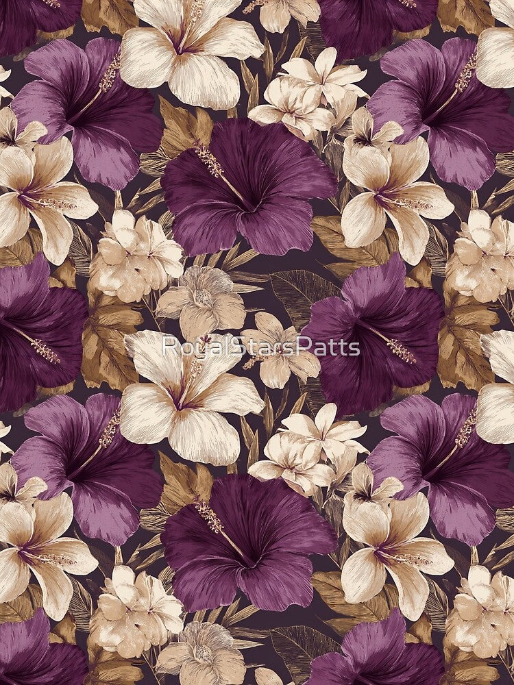 Delicate Tropical Floral Texture Botanical Garden Pattern Mom T-Shirts, Hoodie, Sweatshirt