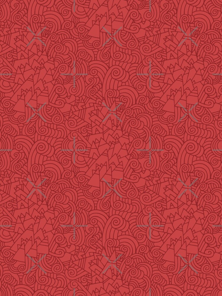 Red Asian Patterns by Dzhon99
