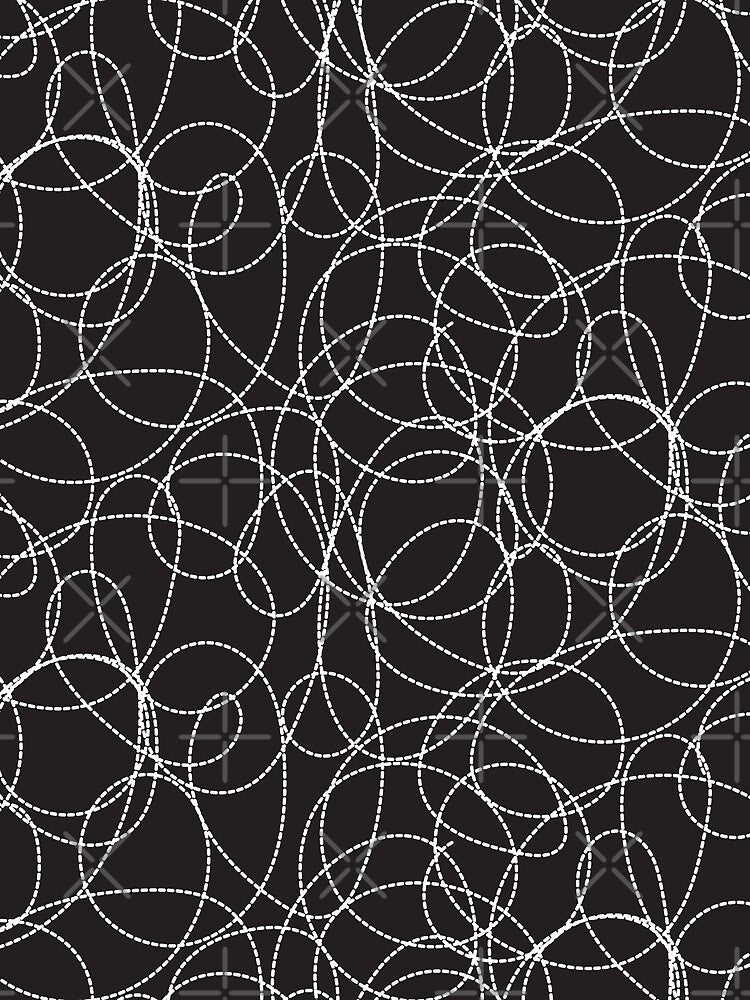 Hand-drawn Black and White Scribble Pattern by PosterpartyCo T-Shirts, Hoodie, Sweatshirt | BlankRebels.com (Image 2)