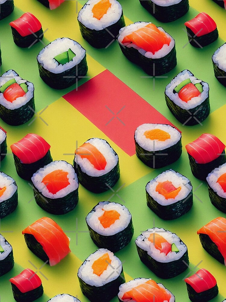 Sushi Wallpaper by Fragpop T-Shirts, Hoodie, Sweatshirt | BlankRebels.com (Image 2)