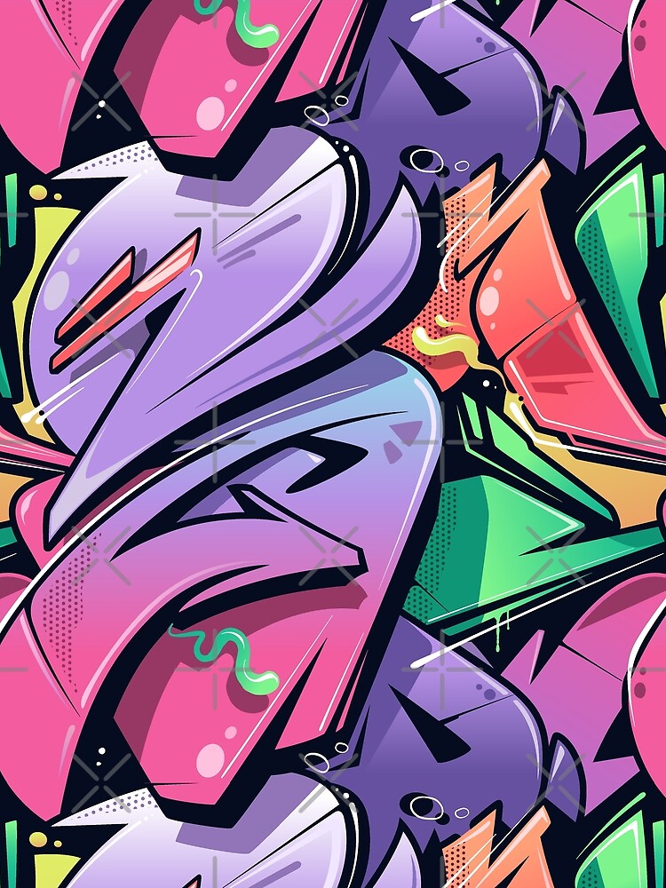 Y2K 90s style graffiti design by Salukeart T-Shirts, Hoodie, Sweatshirt | BlankRebels.com (Image 2)