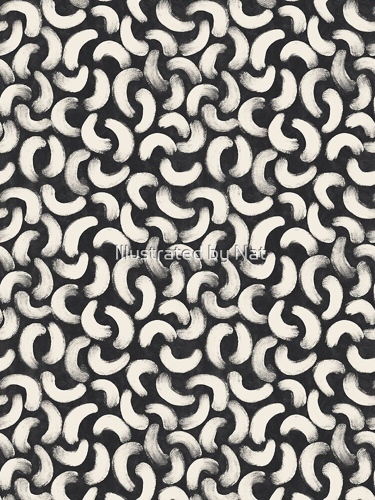 Boho gouache brush strokes in black and white by Illustrated by Nat T-Shirts, Hoodie, Sweatshirt | BlankRebels.com (Image 2)