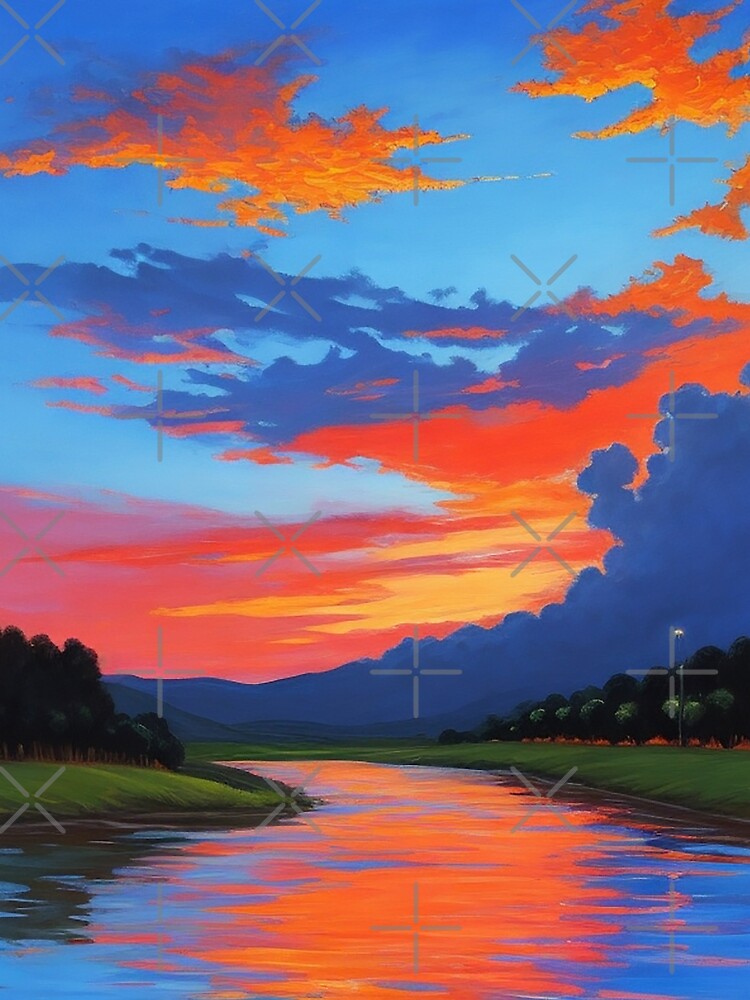 Riverside Dreams Sunset Serenity by Permana96 T-Shirts, Hoodie, Sweatshirt | BlankRebels.com (Image 2)