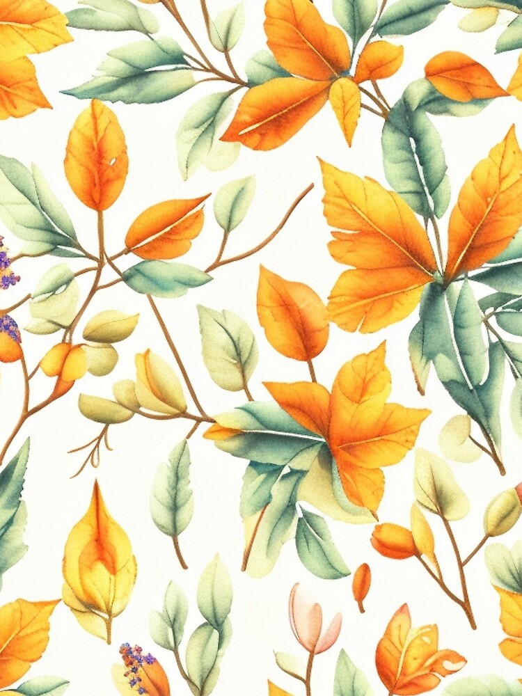 Autumn Botanical Leaf Pattern by FANTASTIC-N T-Shirts, Hoodie, Sweatshirt | BlankRebels.com (Image 2)