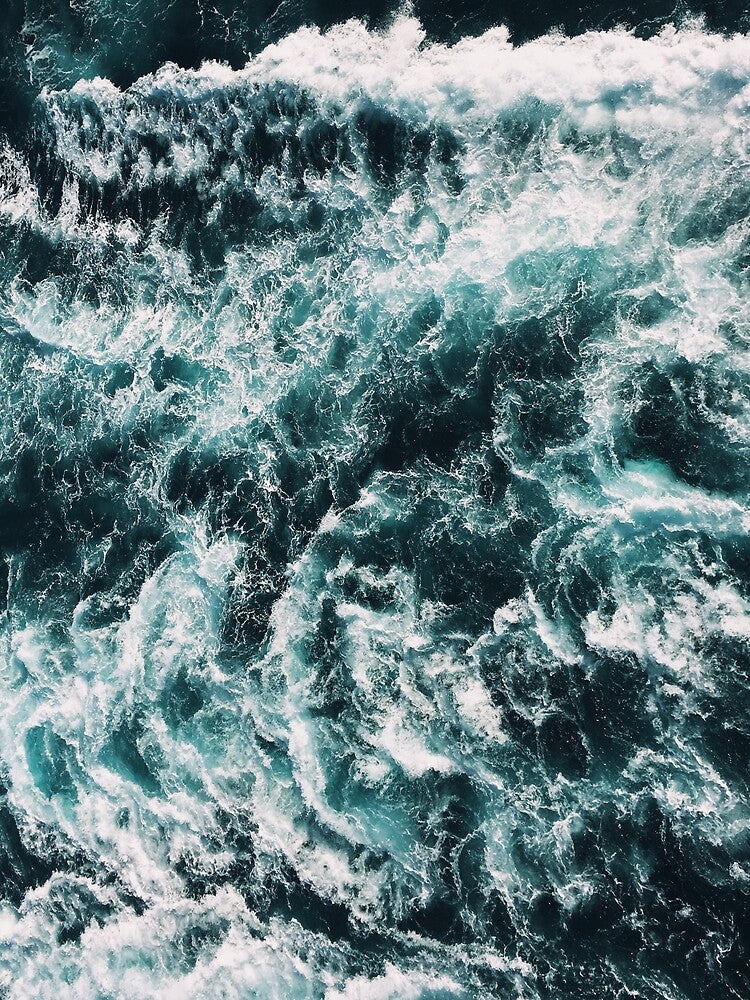 Deep Blue Ocean Waves by NaomiBalog T-Shirts, Hoodie, Sweatshirt | BlankRebels.com (Image 2)