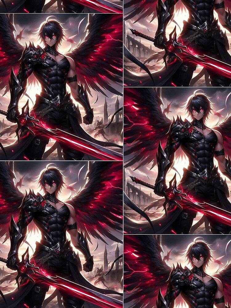 Evil Angel Male by darkaianimation T-Shirts, Hoodie, Sweatshirt | BlankRebels.com (Image 2)