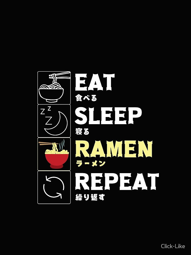 Eat Sleep Ramen Repeat by Click-Like T-Shirts, Hoodie, Sweatshirt | BlankRebels.com (Image 2)